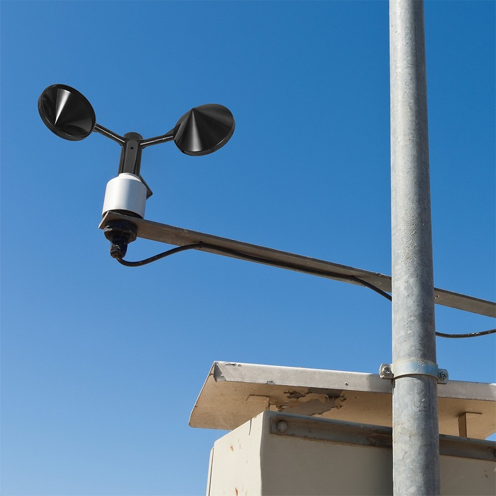 2 Pcs Wind Speed Measuring Device Direction Indicator Anemometer