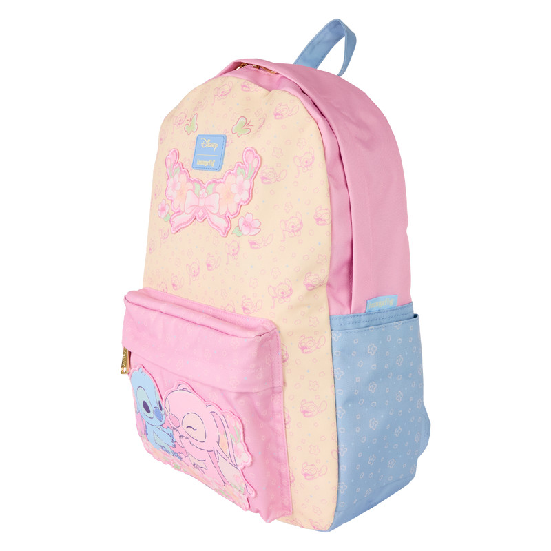 Disney Stitch & Angel All-Over Print Nylon Full-Size Backpack
