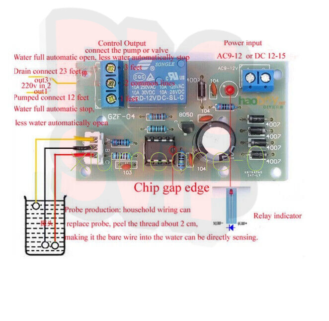 Liquid Level Controller Sensor Module Water Level Detection Sensor Component M
