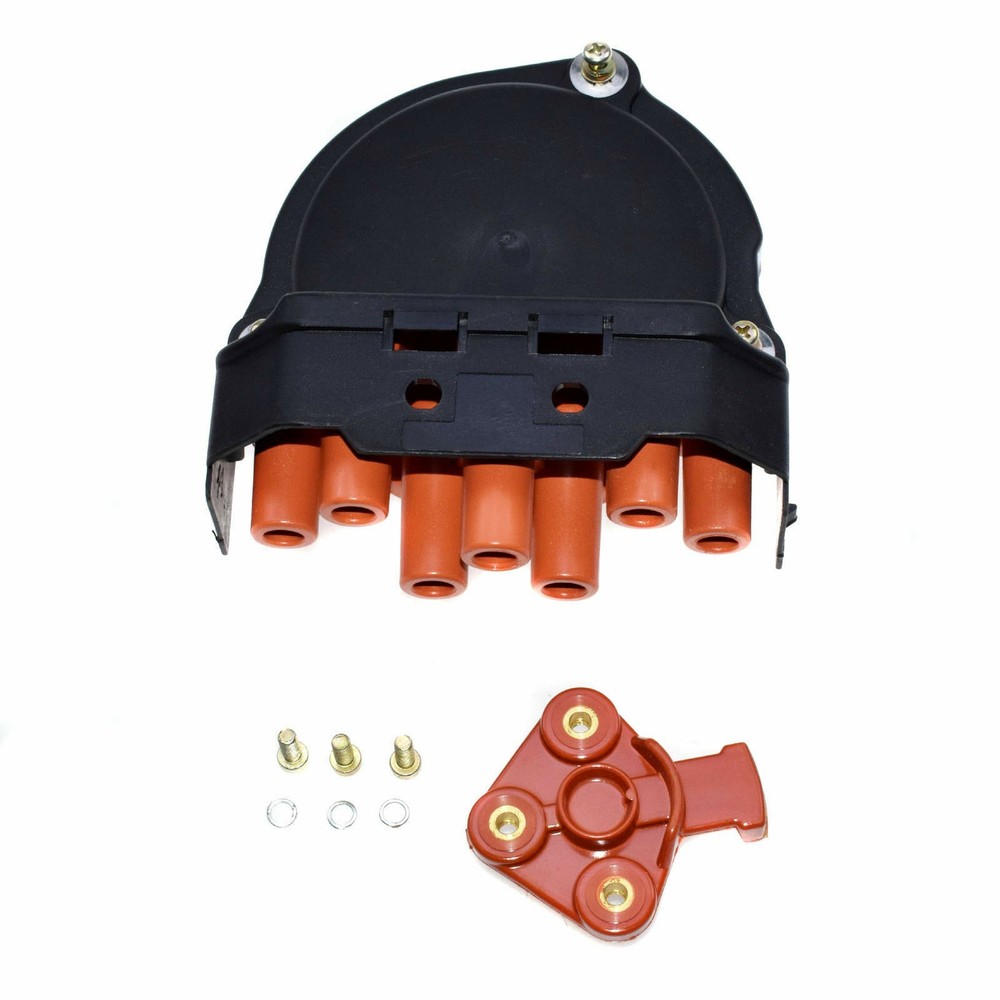 New Set 12111725070 Distributor Cap & Rotor For BMW E23 E24 E28 E30 E31 E32 E34
