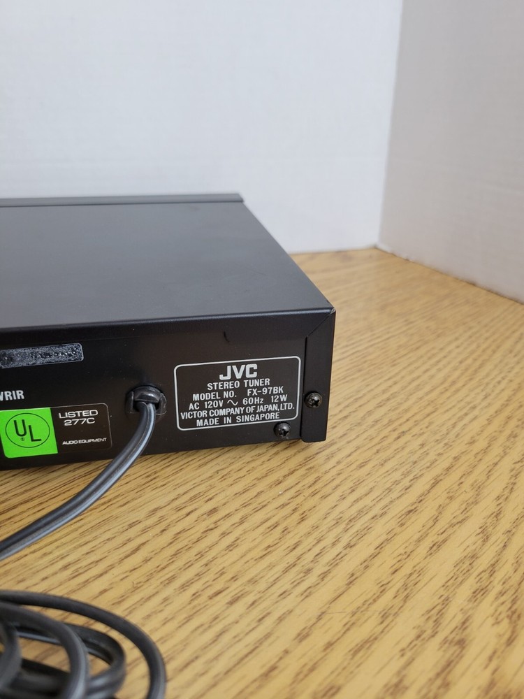 JVC AM FM Tuner FX-97BK Stereo Computer Controller LCD Multi Mode Display