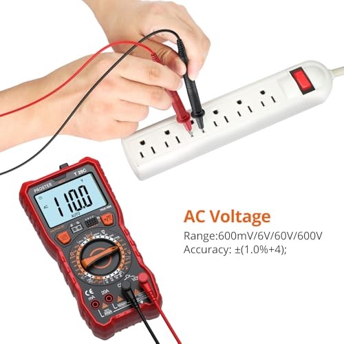 Digital Multimeter 6000 Count - TRMS Ohm Meter Multimeter, Voltimetro