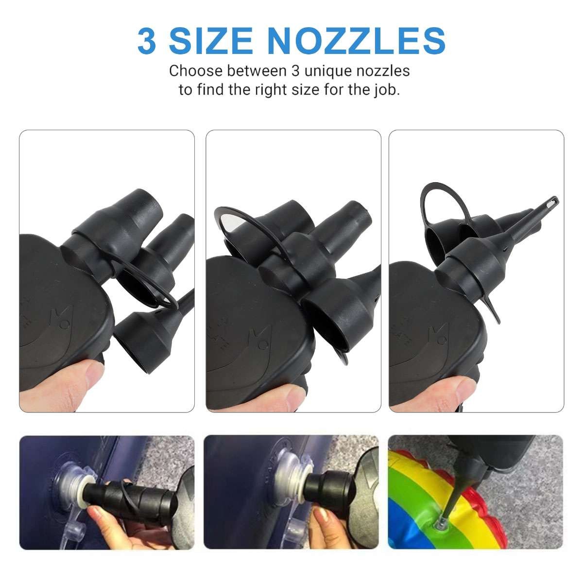 Electric Portable Air Pump For Inflatable Air Mattress Raft Bed Boat Pool Toy US