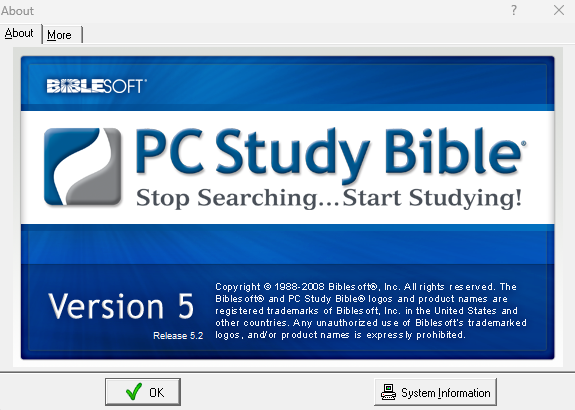 Biblesoft 2014 - PC Study Bible COMPLETE REFERENCE LIBRARY DVD ROM Version 5.2