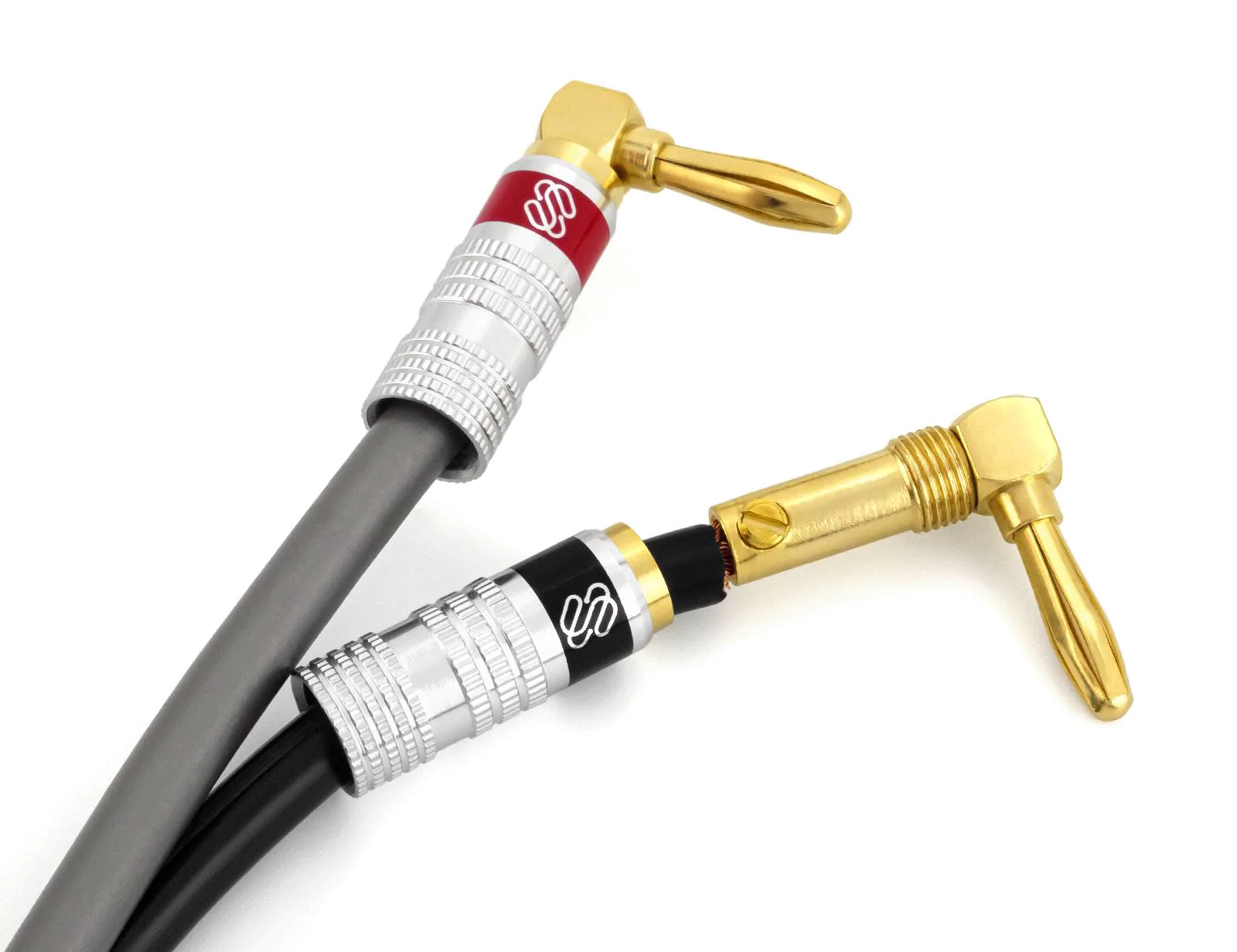 Silverback Banana Plugs with Right Angle Connectors