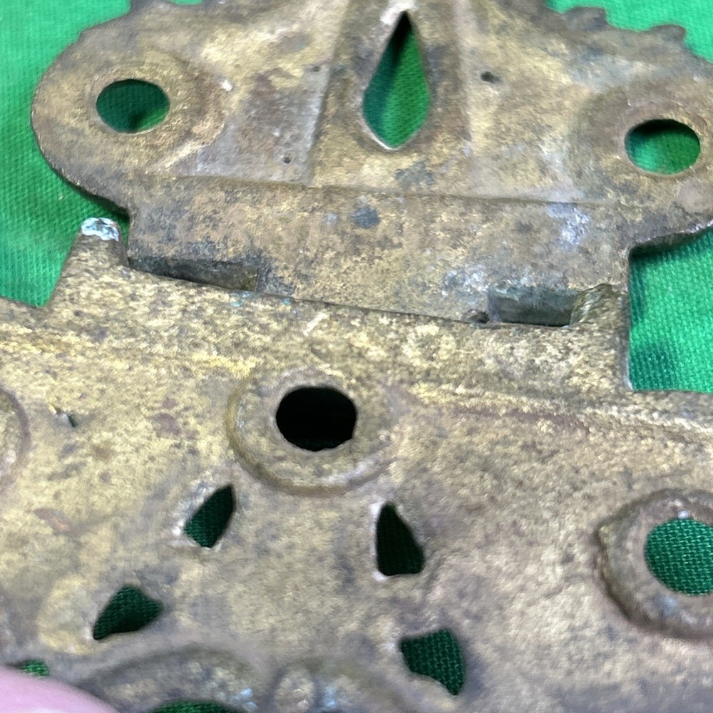 Antique Hardware Hinge Cast Brass 3/8’’ Offset , 4 1/2”long