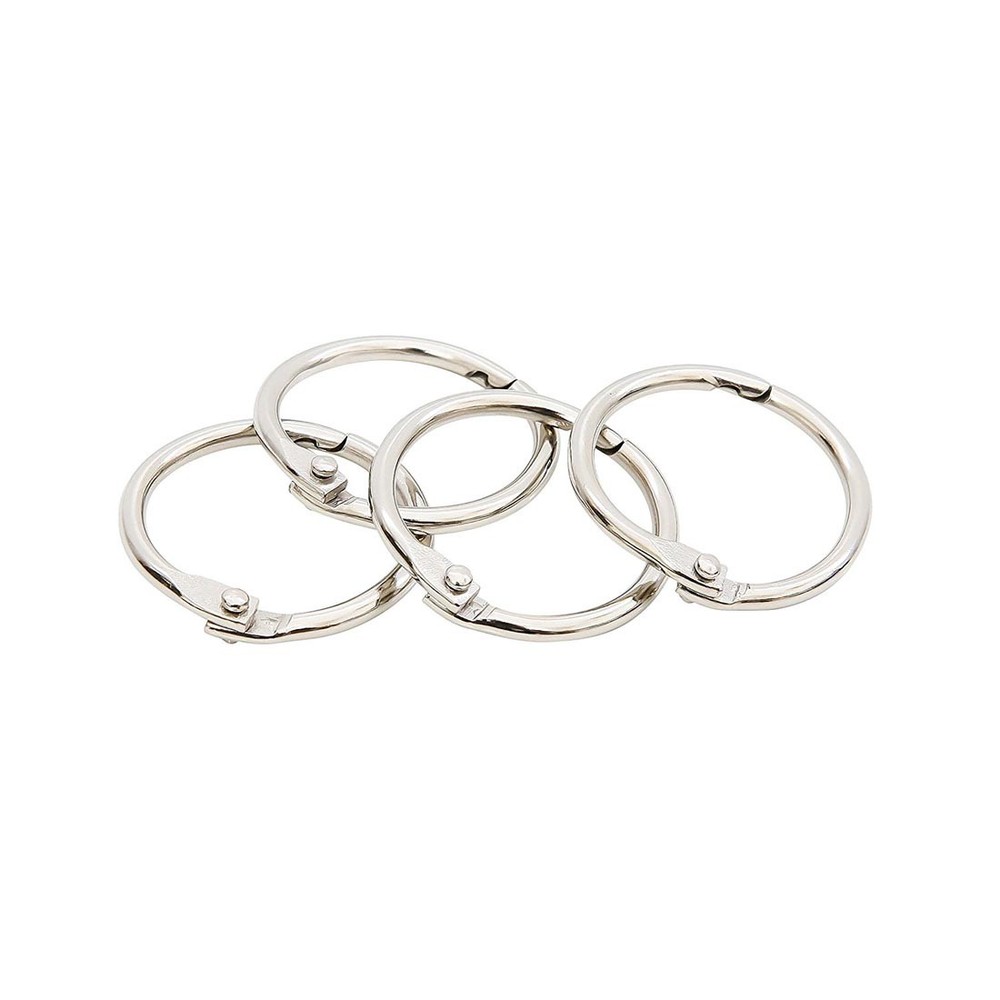Book Rings 1" 4-Count Package