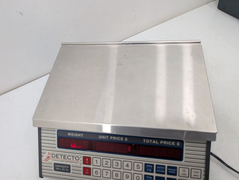 Cardinal Detecto Digital Price Computing Scale Counter Model PC-30-A Working
