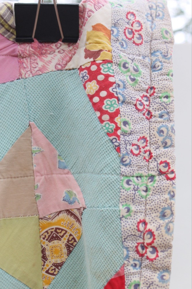Antique Crazy Abstract Heirloom Patchwork Quilt