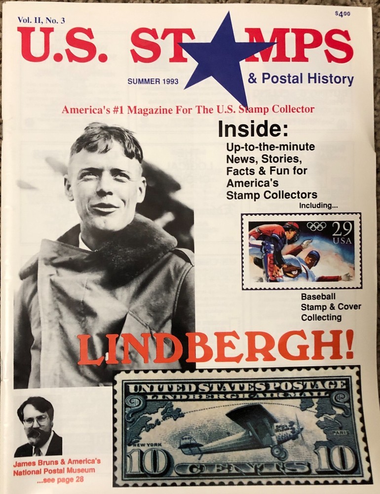 U.S. Stamps & Postal History 1993 Magazine 4 Issues Vol. 2 No. 1,2,3,4