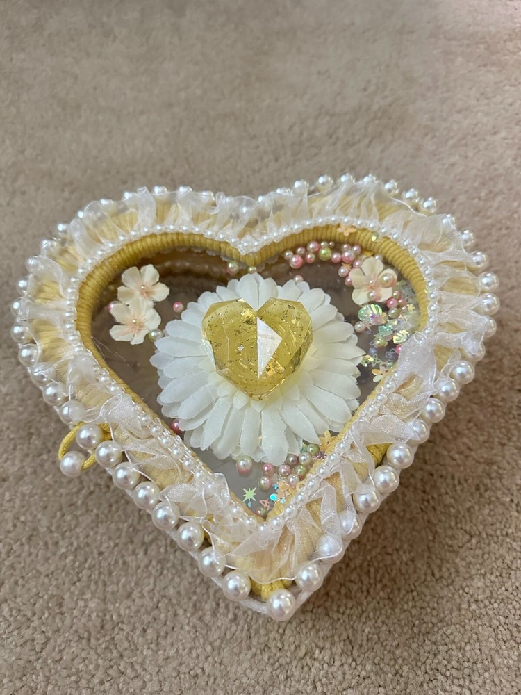 四叶草🍀 天鹅湖🦢 大爱心❤️ 首饰盒/收纳盒100%纯手工苞芯棉制作