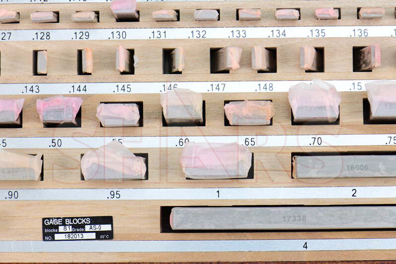 SHARS RECTANGULAR GAGE BLOCK SET 81 PC .05-4" AS-1 GRADE W/ NIST CERTIFICATE L}