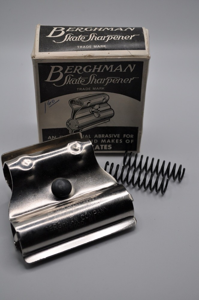 Vintage Ice Skate Tool with Orignal Box Berghman Sharpener
