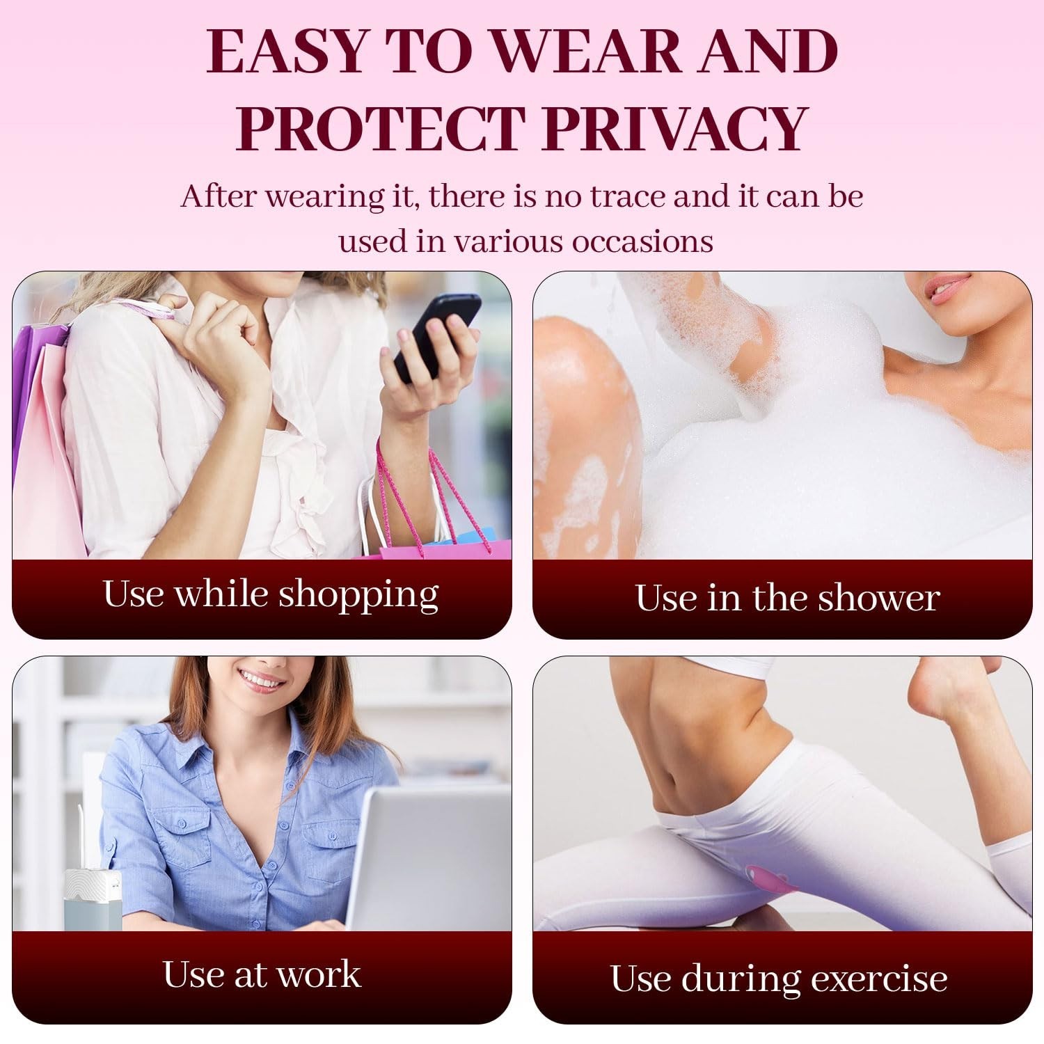 Wearable G-Spot Clit Vibrator Dildo Double Massager Clit Sex Toys for Women