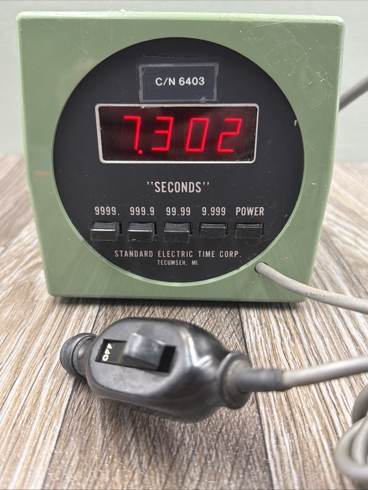 Standard Electric Time Corp. Model S-1 Precision Timer - Vintage Clock Timer 110