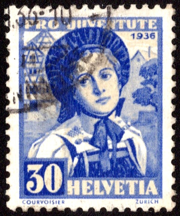 Switzerland Scott B84 Used with thin.