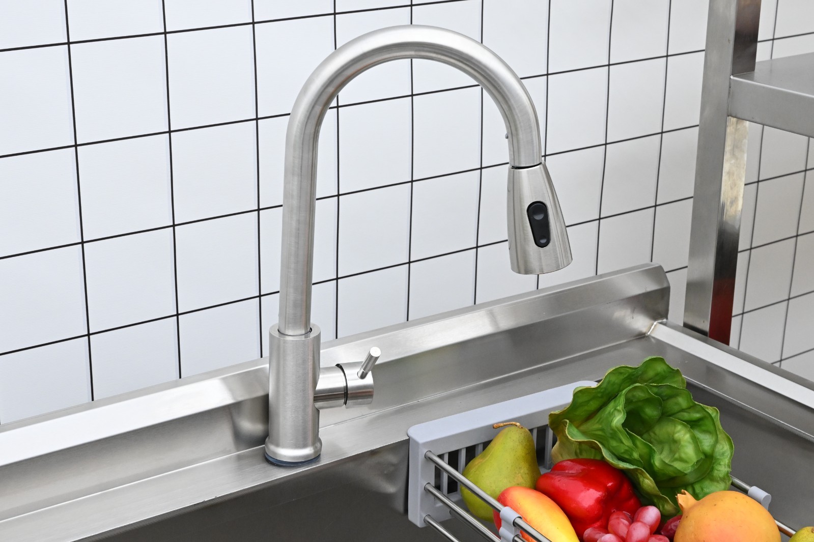 40" Utility Sink Balck Commercial Watersink Free Standing Kitchen Sink