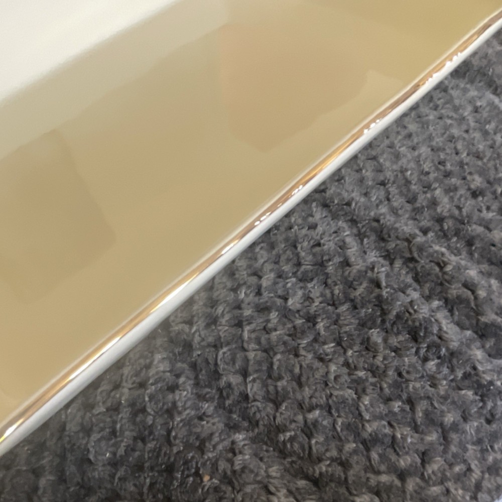 Alco Beige Ceramic Rectangular Tray Glossy Finish