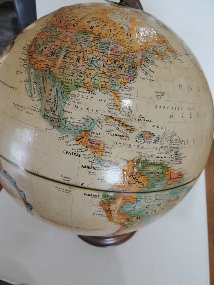 VINTAGE REPLOGLE 12" DIAMETER WORLD CLASSIC SERIES GLOBE