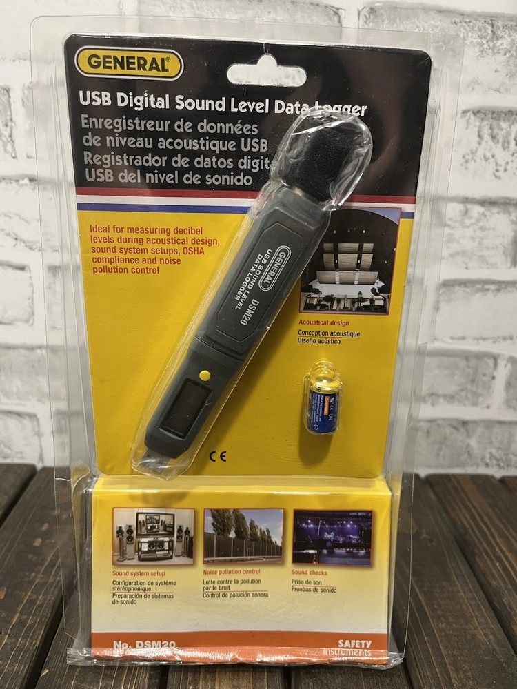 General DSM20 Digital Sound Level Meter Data Logger