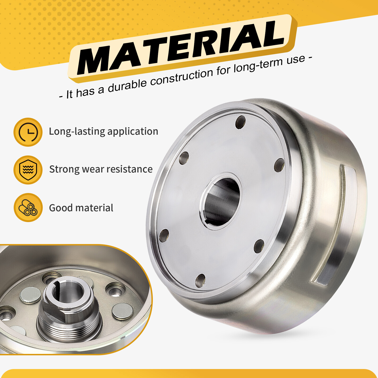 Flywheel for Yamaha YFZ 450 2004-2009 2012 2013 5TG-81450-00-00 5TG-81450-01-00