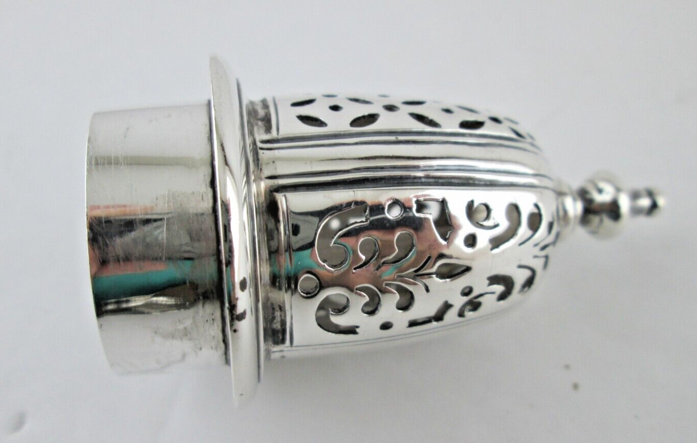 Impressive 1737-8 English Early Georgian Sterling Silver Caster Shaker Muffineer