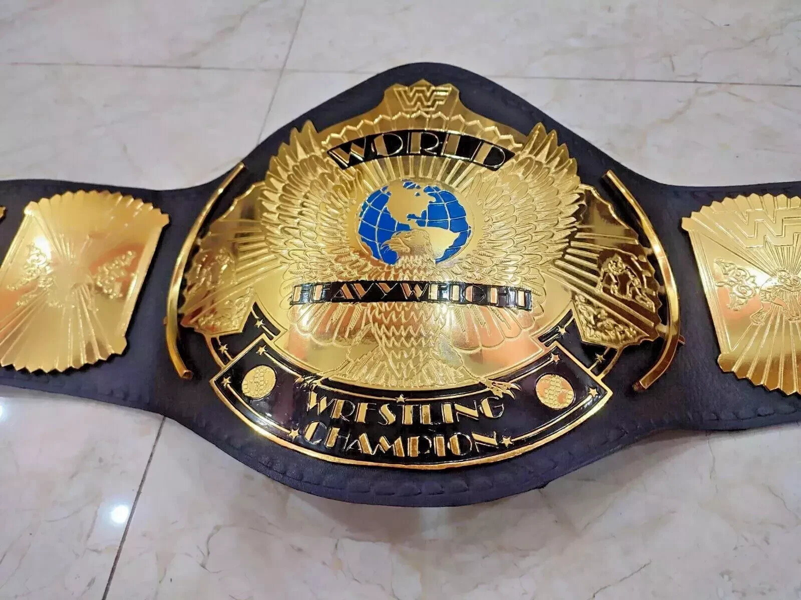 Winged Eagle Championship Wrestling Replica Title Belt Brass 2mm Adult size