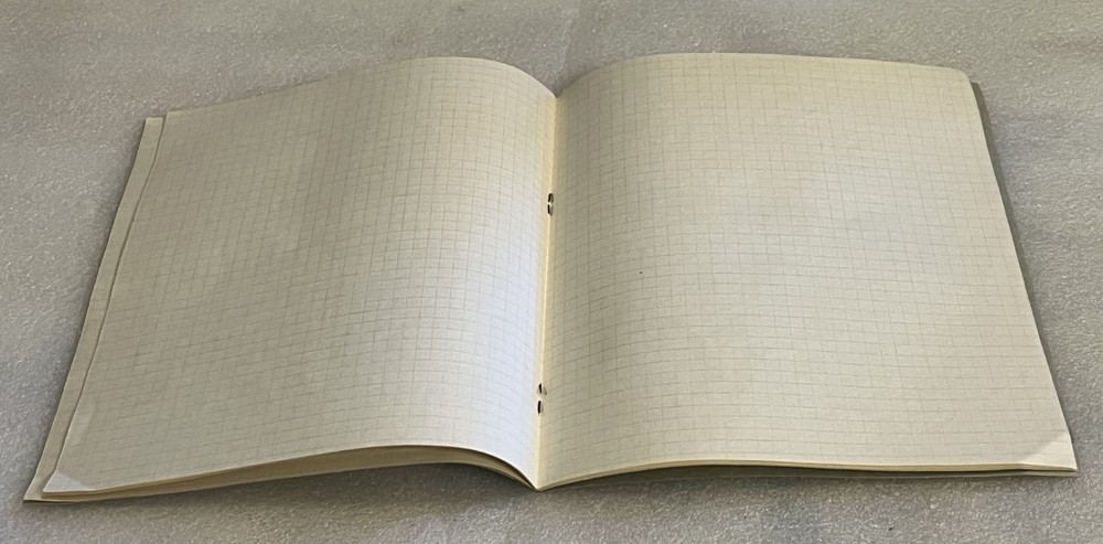 Vtg Soviet Russian Blank School 12 Sheets Notebook Notepad w/ Drying Tissue USSR