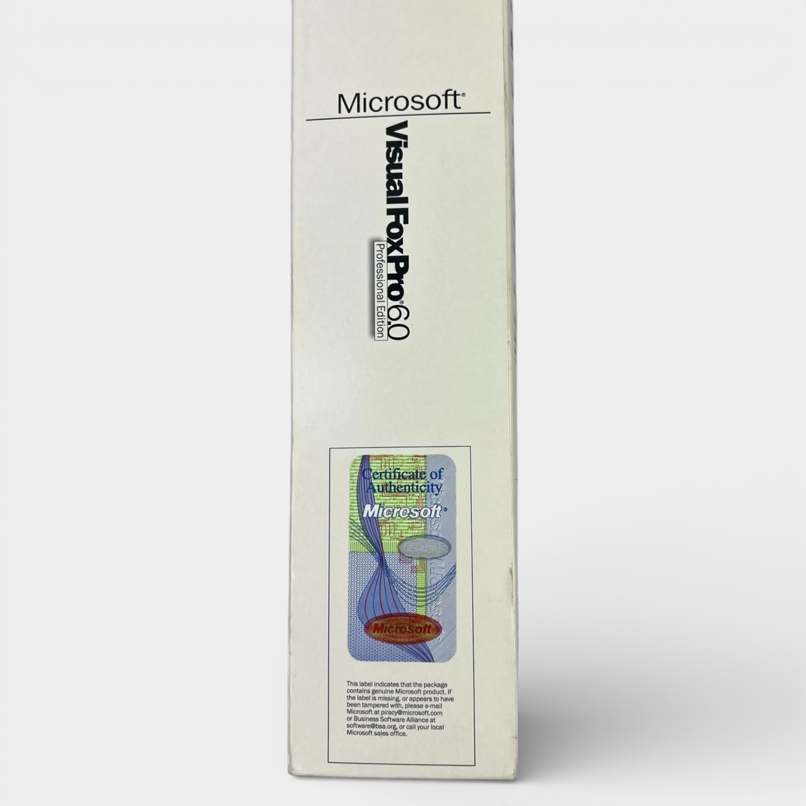 Microsoft Visual FoxPro 6.0 Professional Edition Box Set w/ Key