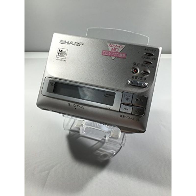 [Used] SHARP MD-MS100 Portable MD Walkman, Confirmed Operation