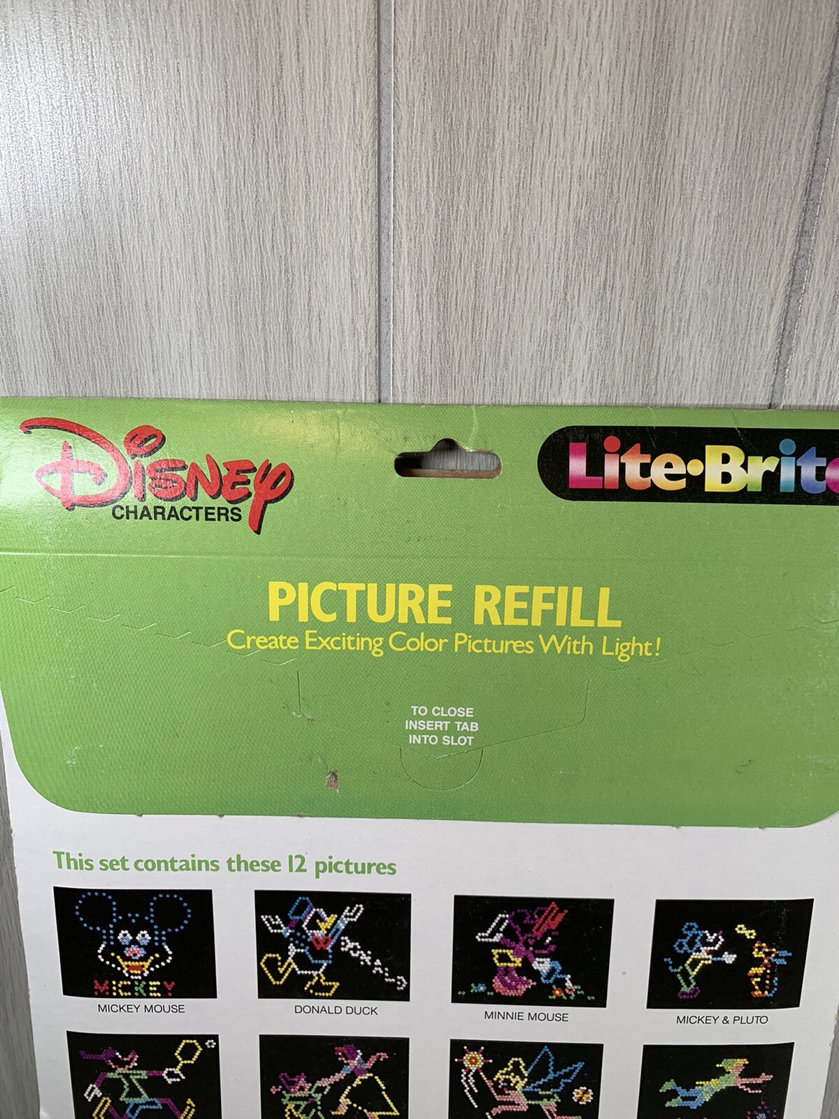 Vtg. Lite Brite DISNEY CHARACTERS Refill SEALED Mickey Donald Bambi Snow White