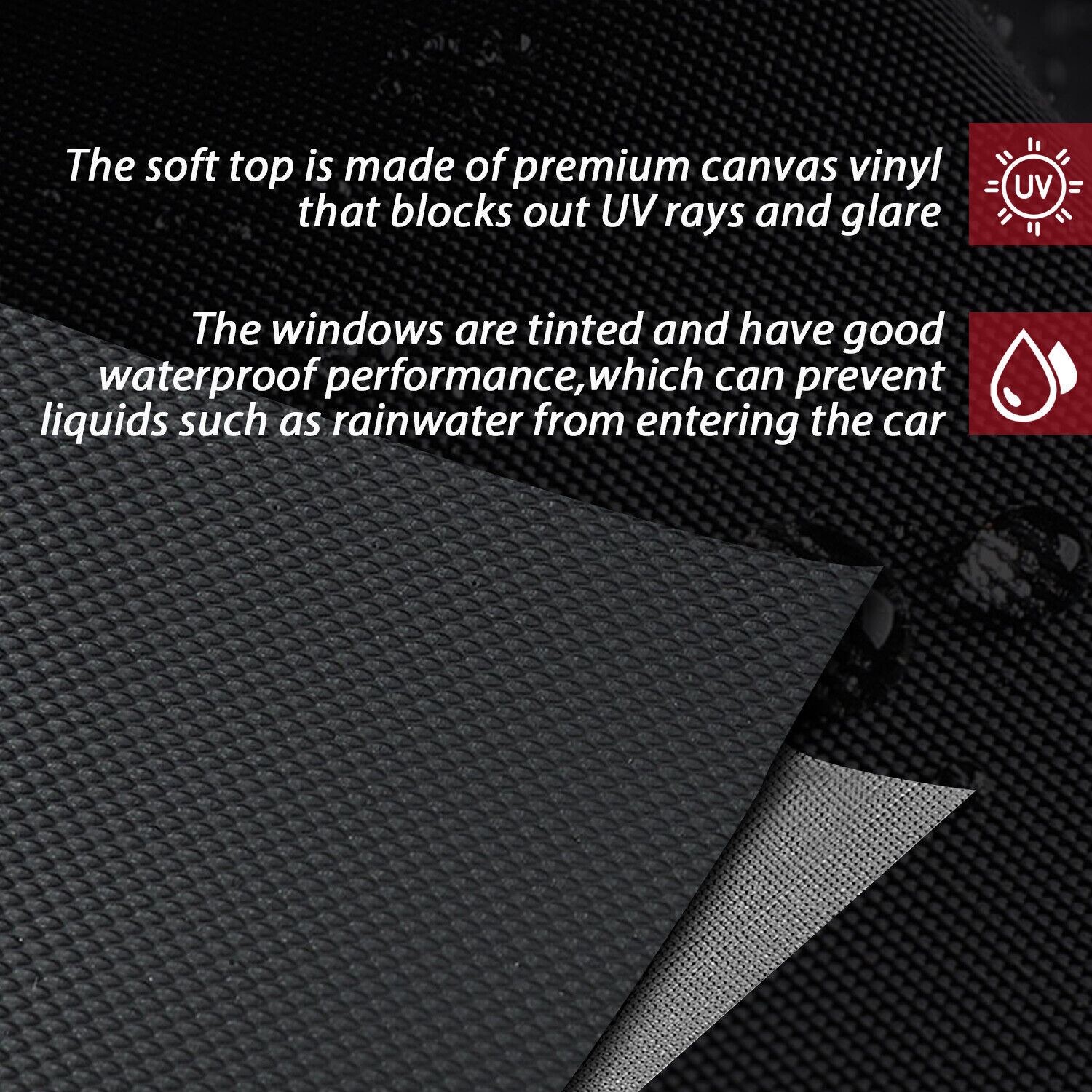 Replacement Soft Top with Tinted Window For 99-2004 Suzuki Vitara Chevy Tracker