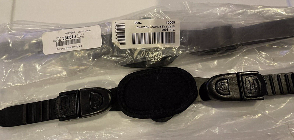 Replacment Fin Strap with Plastic Quick Release Buckles with pad -Ocean Pro X2