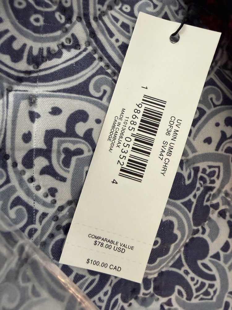 NWT $100 Coach Umbrella