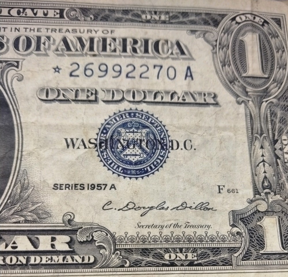1957 A Silver Certificate Blue Seal Star Note