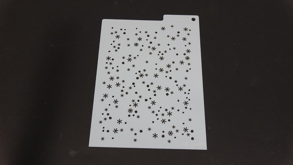 2016 Memory Box Designer Stencil Scattered Flakes 88612