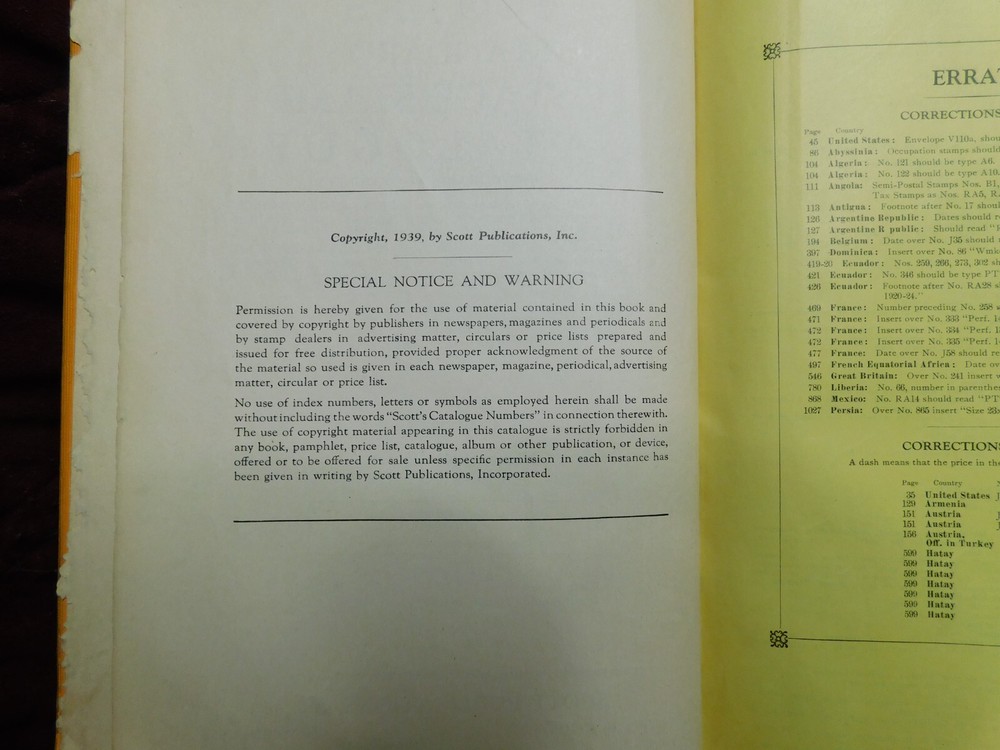 (2) Scott Stamp Catalogues - 1940 Standard Postage & 1976 U.S. Stamp Specialized