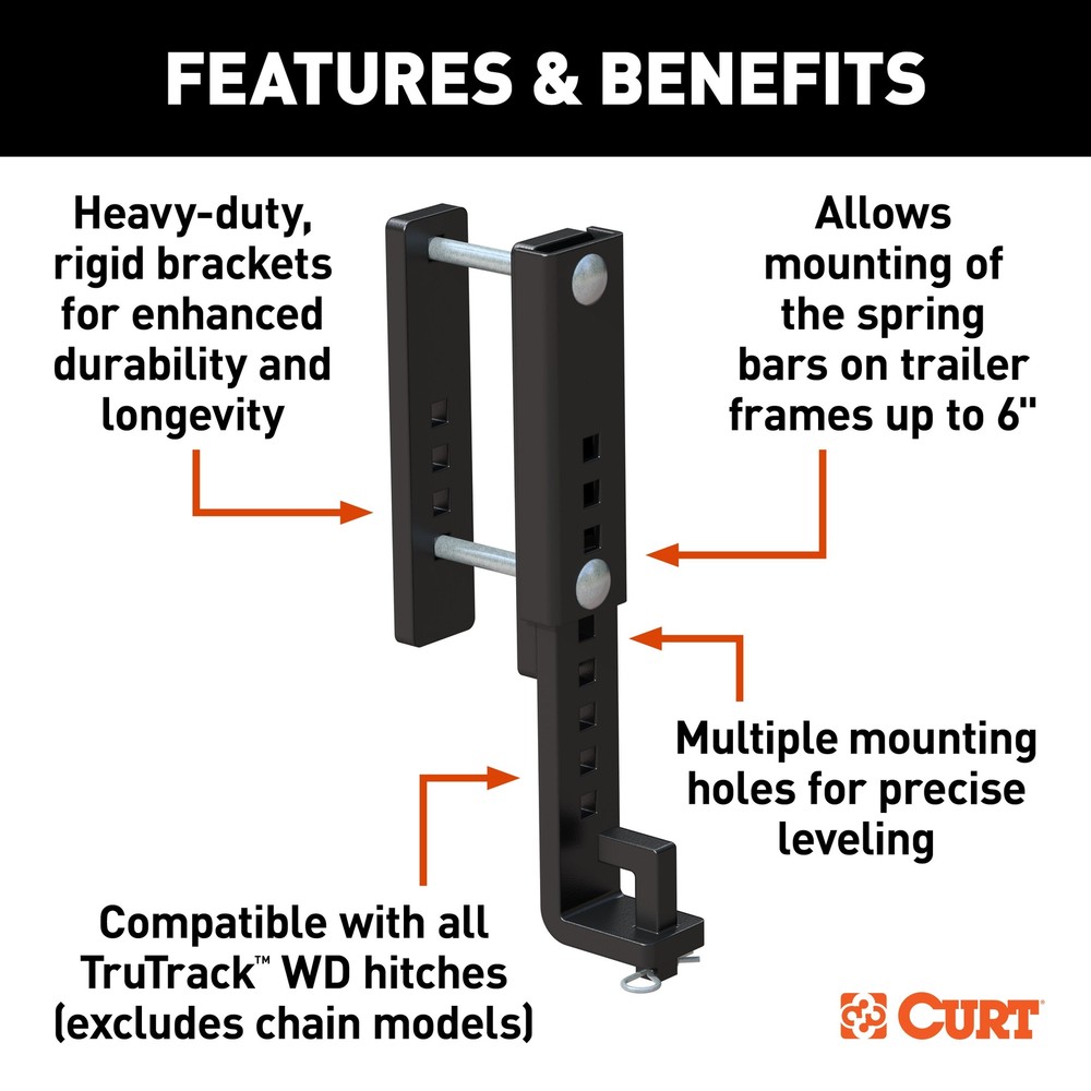 TruTrack? Heavy-Duty 6" Adjustable Support Brackets (2-Pack)
