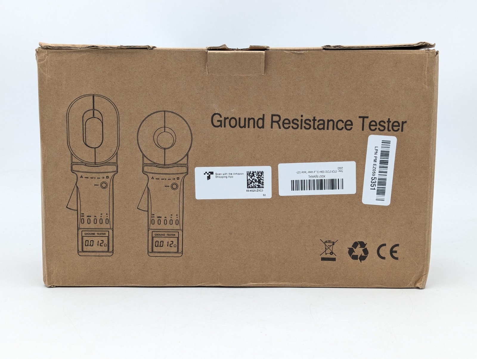 EctrMeter ETCR2100A+ Clamp Earth Resistance Tester 0.010 - 200 | Black