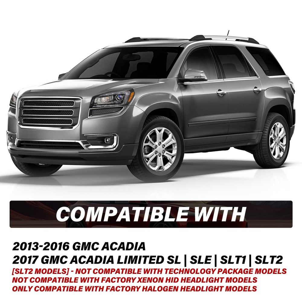 For 2013-2016 GMC Acadia Halogen Projector Headlight Headlamp Driver Left Side