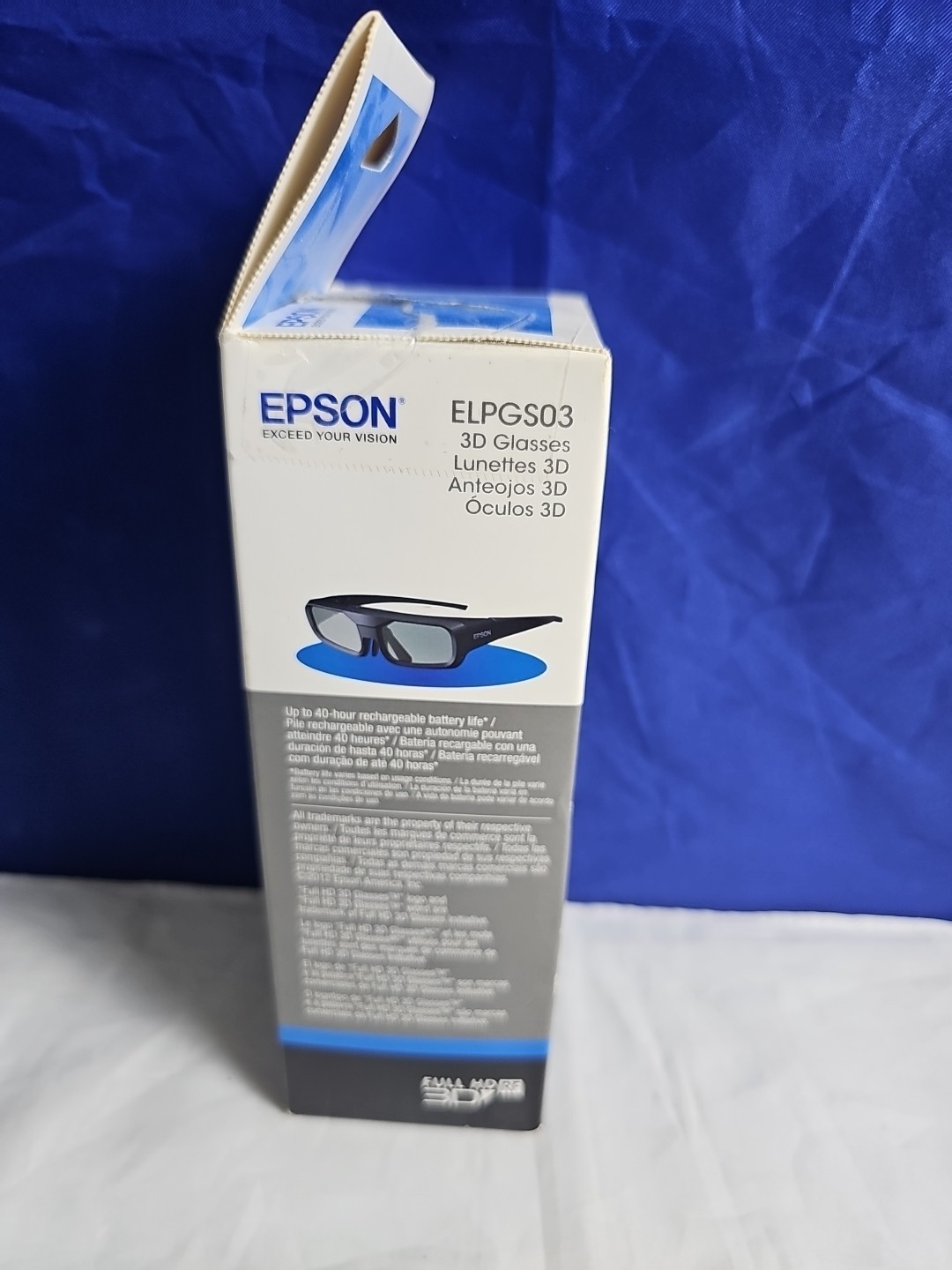 Epson ELPGS03 Active 3D Glasses In Box