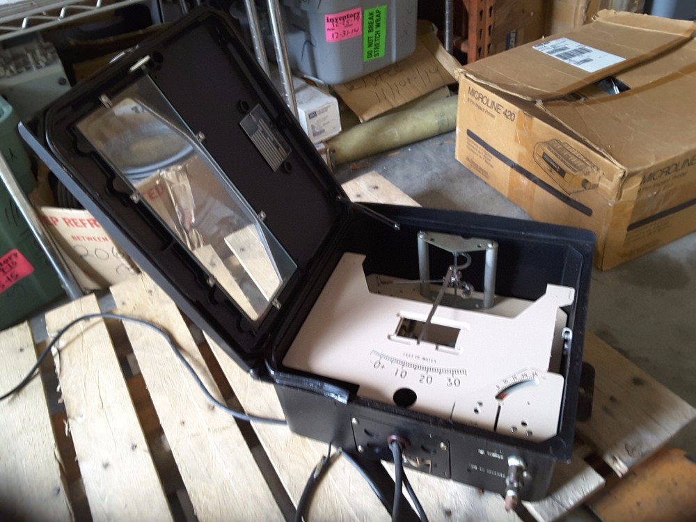 FISCHER PORTER CIRCULAR CHART RECORDER 1401mb41 1FT WATER PLOTTER 1 PEN $149