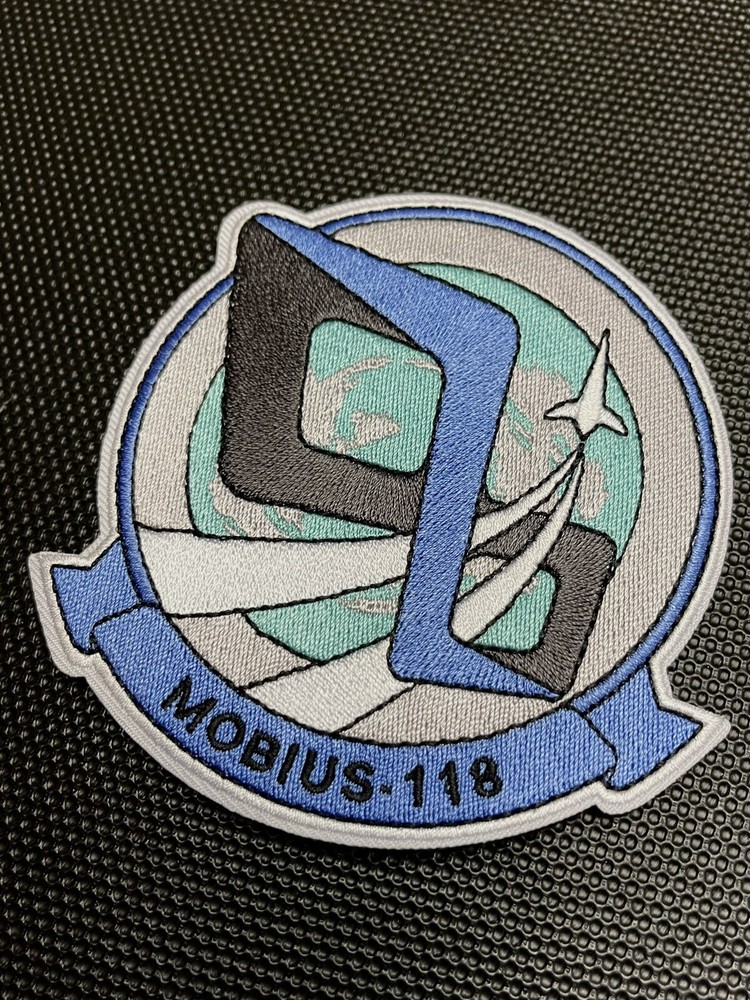 Premium Ace Combat MOBIUS 118 Squadron Embroidered Morale Patch Hook/Loop Backed
