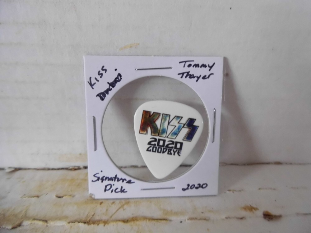 KISS "TOMMY THAYER" 2020 SIGNATURE GUITAR PICK~READ DESCRIPTION (#17/5)