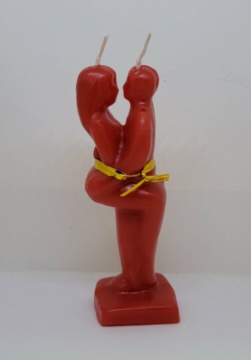 VELA PARA EL AMOR 5" DESEO Y POSICION TENLO A TUS PIES INSTRUCCIONES Y AMULETO