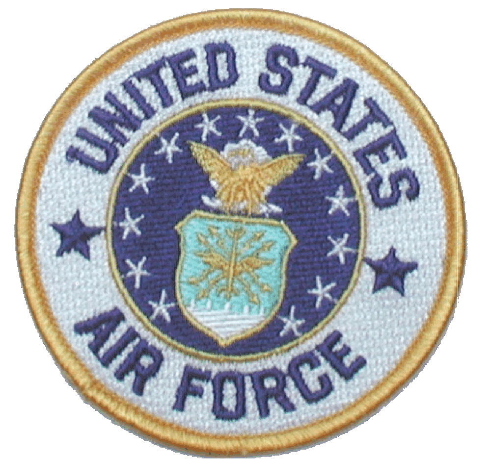 United States Air Force Flag Patch 3" Round