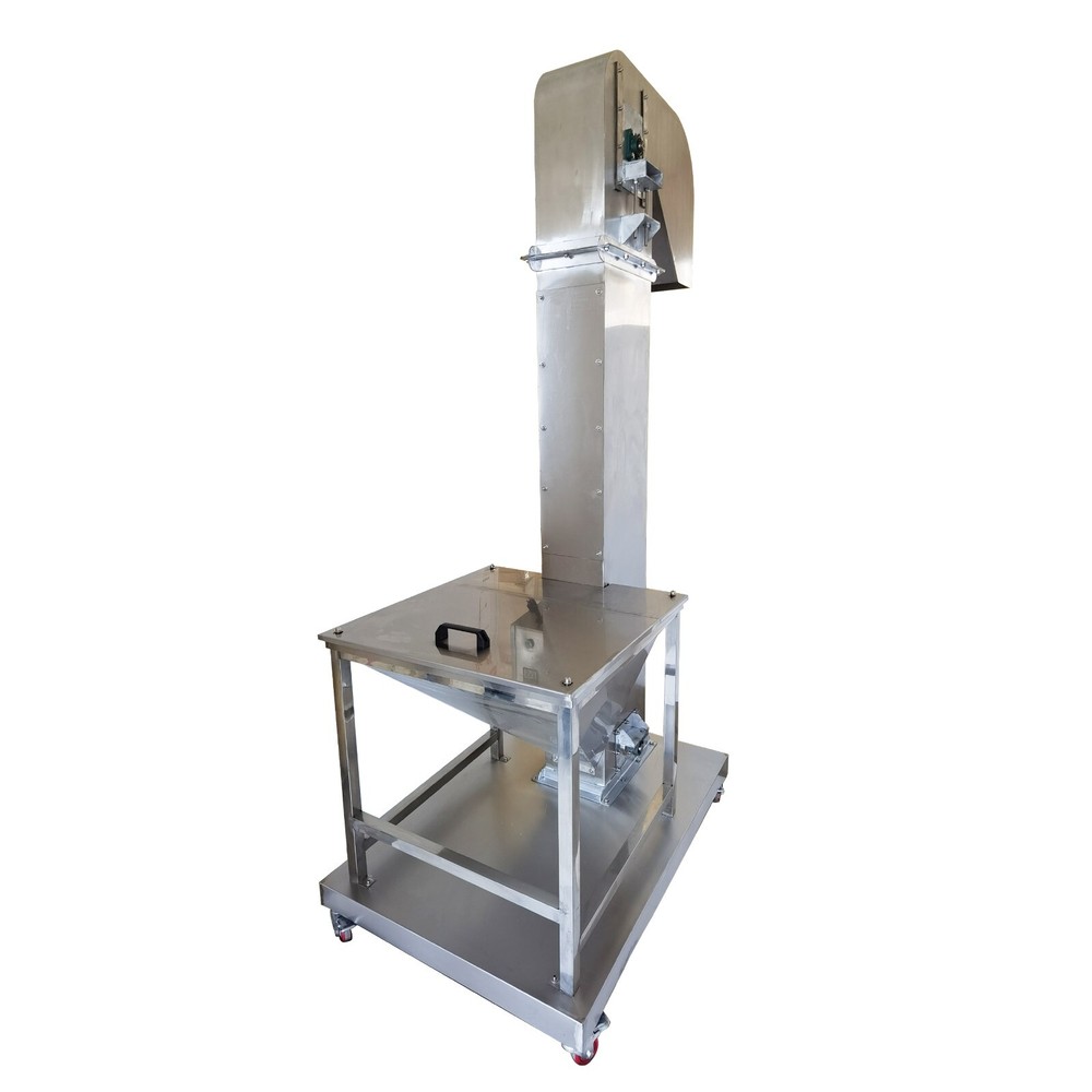 2M Vertical Feeder Elevating Rice Nut Conveyor Bucket Elevator Machine 220V