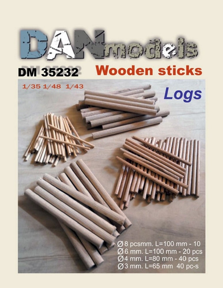 Dan Models 35232 Material for dioramas - logs. Material nail-beech 1/35