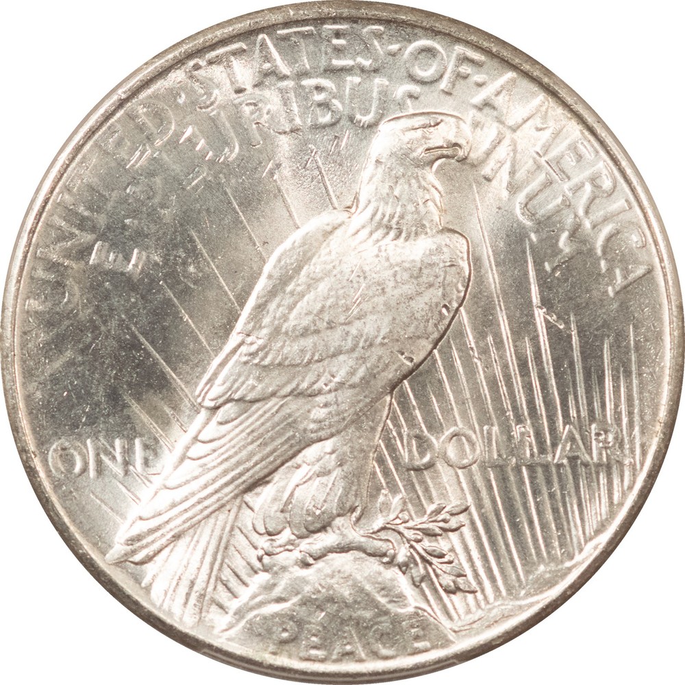 1925 PEACE DOLLAR, PCGS MS-63-ORIGINAL WHITE!