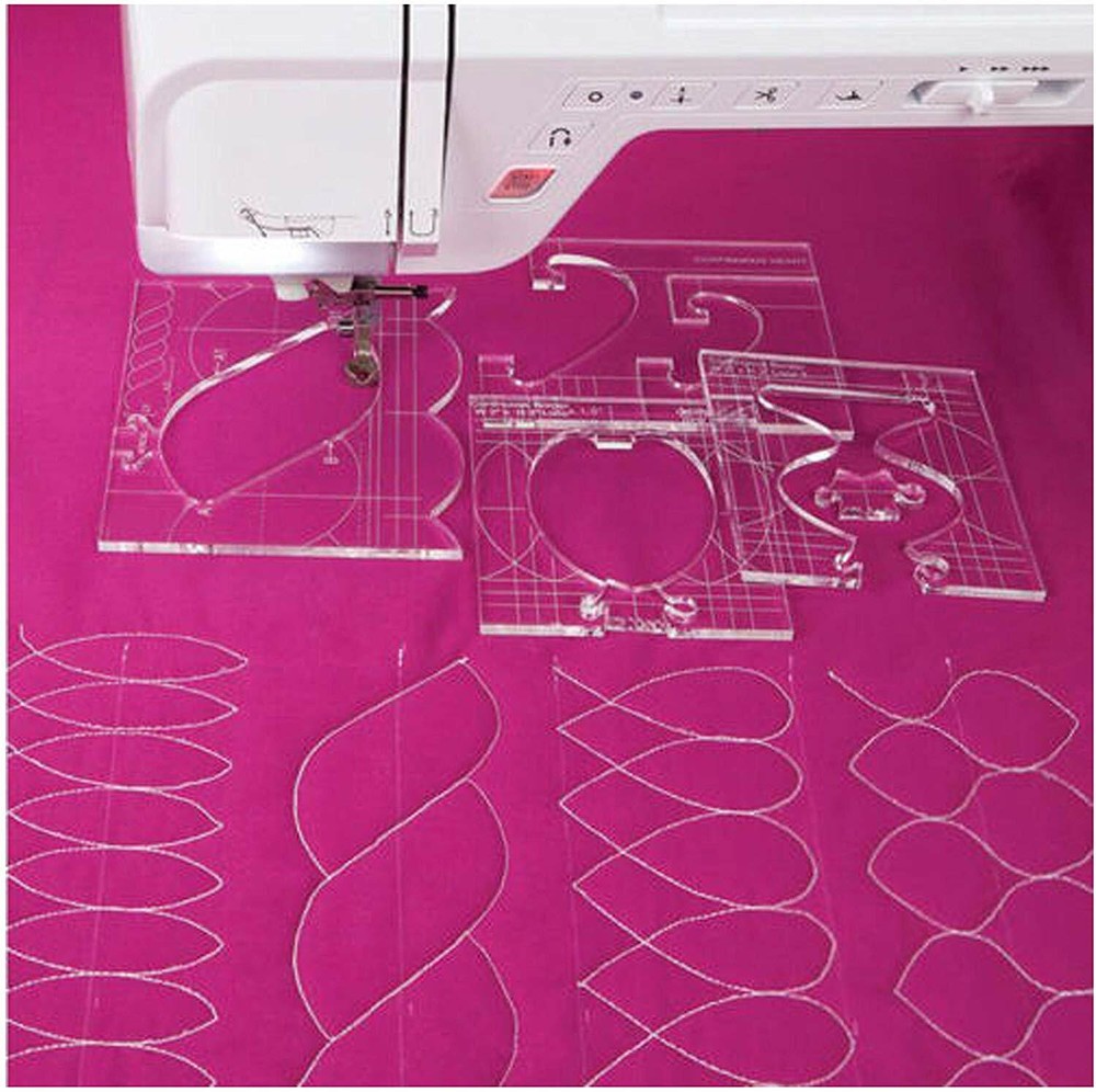 ruler border sampler template set for sewing machine 1 set =4pcs #RL-04W US ship